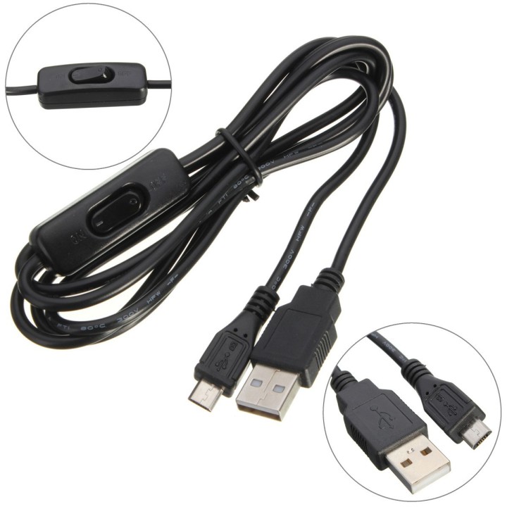 Кабель microUSB с выключателем