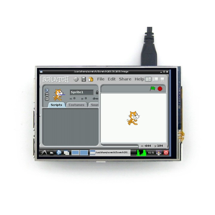 Дисплей сенсорный IPS Waveshare 4" для Raspberry Pi