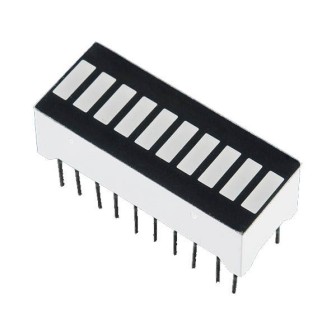 10-сегментный LED дисплей-гистограмма (зеленый)