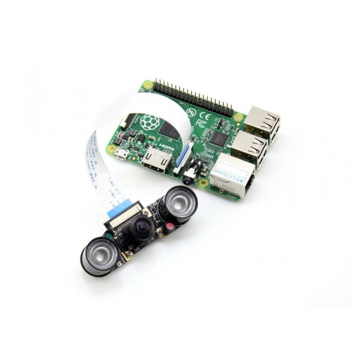 Широкоугольная камера Raspberry Pi с поддержкой ночного видения от Waveshare