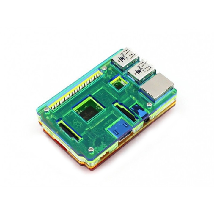 Корпус для Raspberry Pi радужный наборной