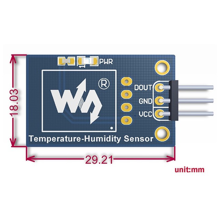 Модуль датчика температуры и влажности DHT-11 Waveshare