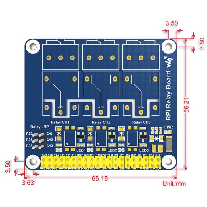 Плата расширения реле для Raspberry Pi