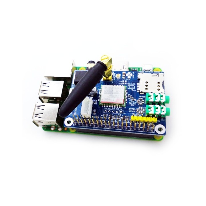 Плата расширения SIM800C GSM/GPRS для Raspberry Pi