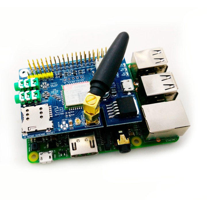Плата расширения SIM800C GSM/GPRS для Raspberry Pi