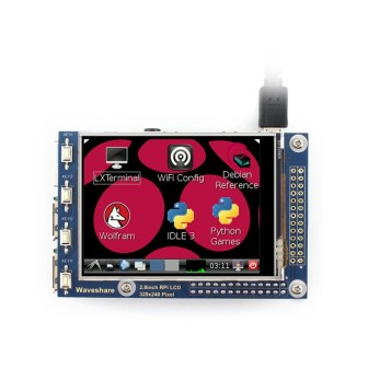 2.8" дисплей сенсорный Waveshare для Raspberry Pi