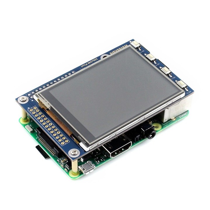 2.8" дисплей сенсорный Waveshare для Raspberry Pi