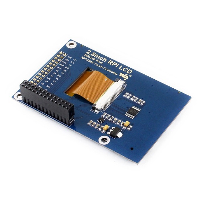 2.8" дисплей сенсорный Waveshare для Raspberry Pi