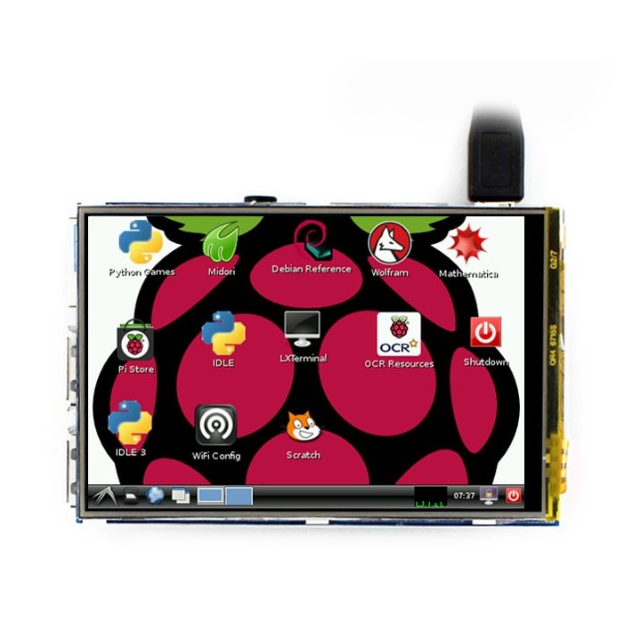 3.5" дисплей сенсорный Waveshare IPS для Raspberry Pi