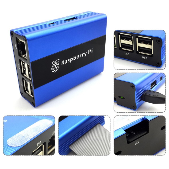 Металлический корпус Eleduino для Raspberry Pi blue