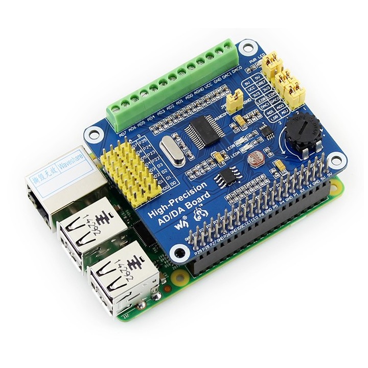 АЦП/ЦАП Плата расширения для Raspberry Pi (AD/DA)