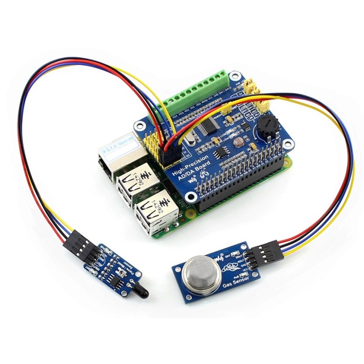 АЦП/ЦАП Плата расширения для Raspberry Pi (AD/DA)