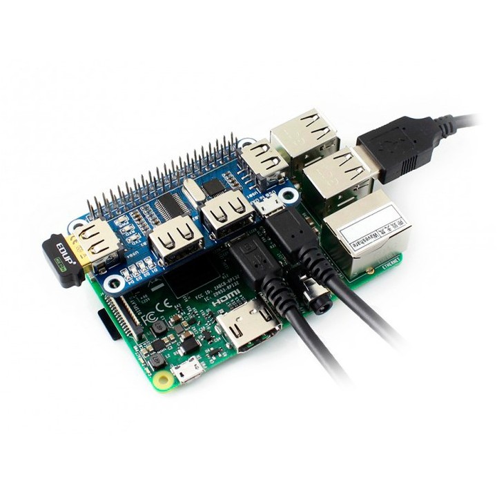 Плата расширения USB HUB HAT для Raspberry Pi