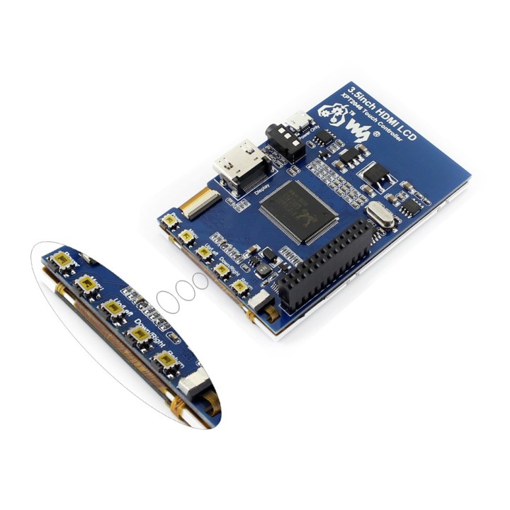 3.5" HDMI IPS дисплей сенсорный Waveshare для RPi
