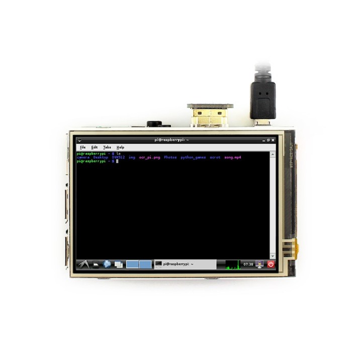 3.5" HDMI IPS дисплей сенсорный Waveshare для RPi