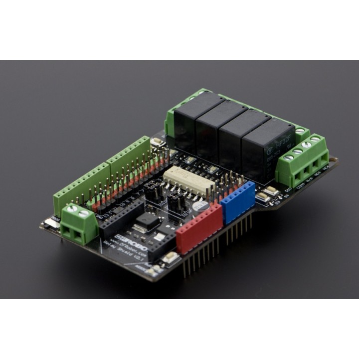 4х-канальный реле шилд для Arduino от DFRobot