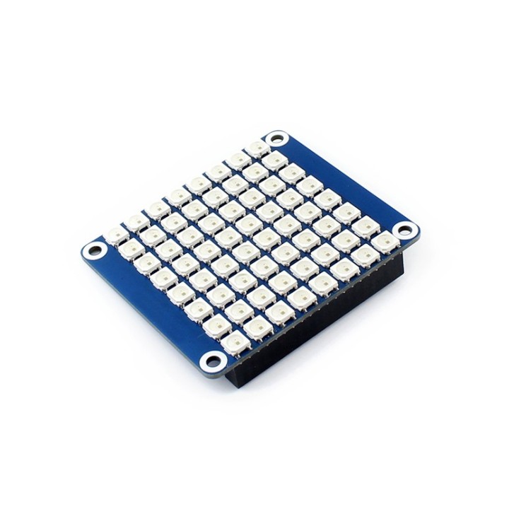 Плата расширения RGB LED HAT 8x8 для Raspberry Pi