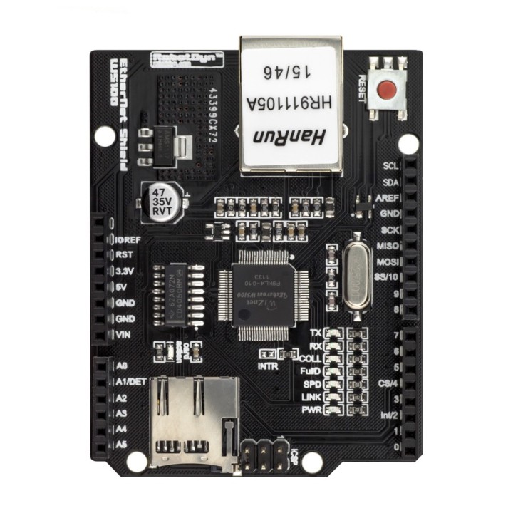 Ethernet Shield W5100 от RobotDyn