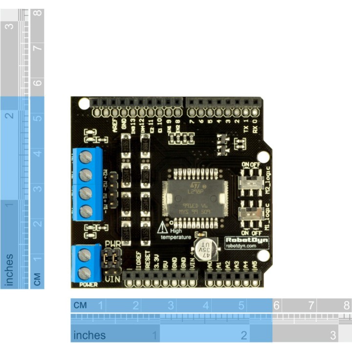 2x2A DC Motor Shield от RobotDyn