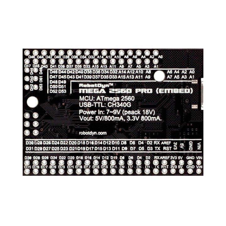 Mega 2560 PRO Embed CH340G RobotDyn