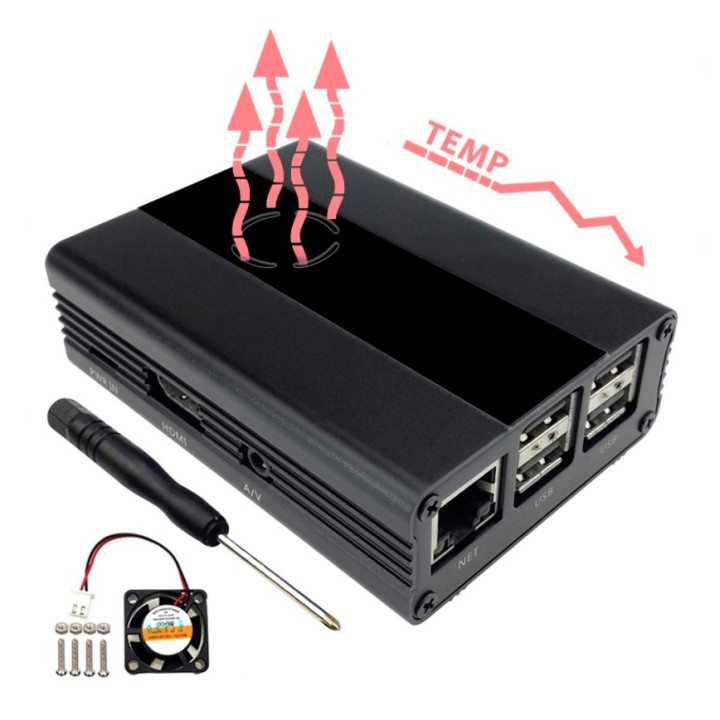 Алюминиевый корпус Eleduino для RPi с охлаждением