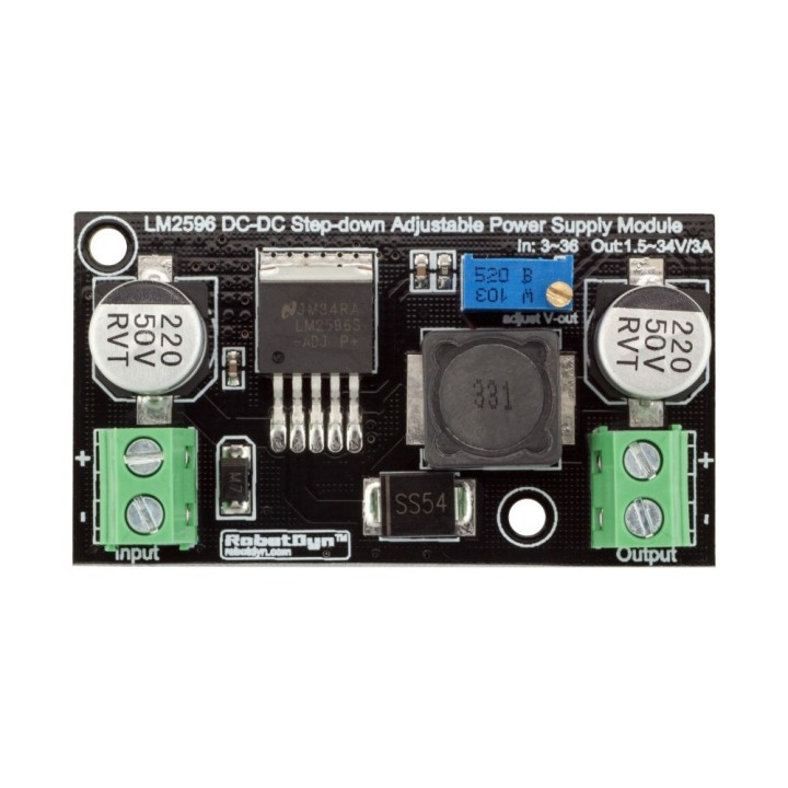 Преобразователь питания DC-DC LM2596 RobotDyn
