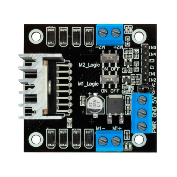 Модуль управления двигателем 2x2A L298N RobotDyn