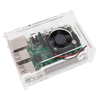 Акриловый корпус для Raspberry Pi с активным охлаждением