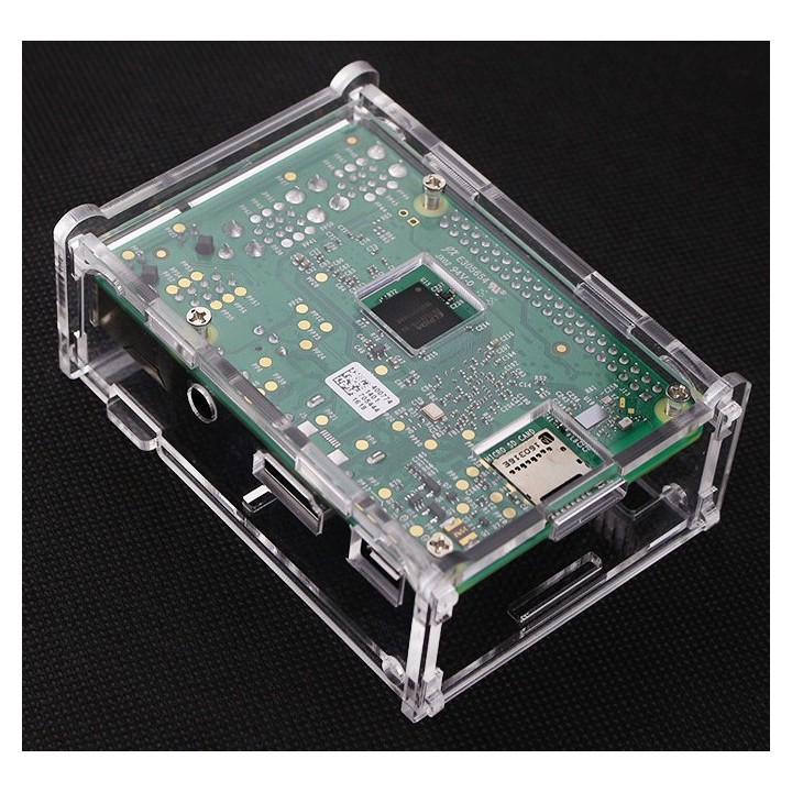 Акриловый корпус для Raspberry Pi с активным охлаждением