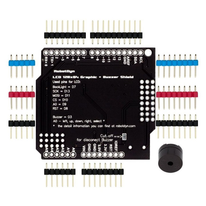 Graphic LCD 128x64 + Buzzer RobotDyn