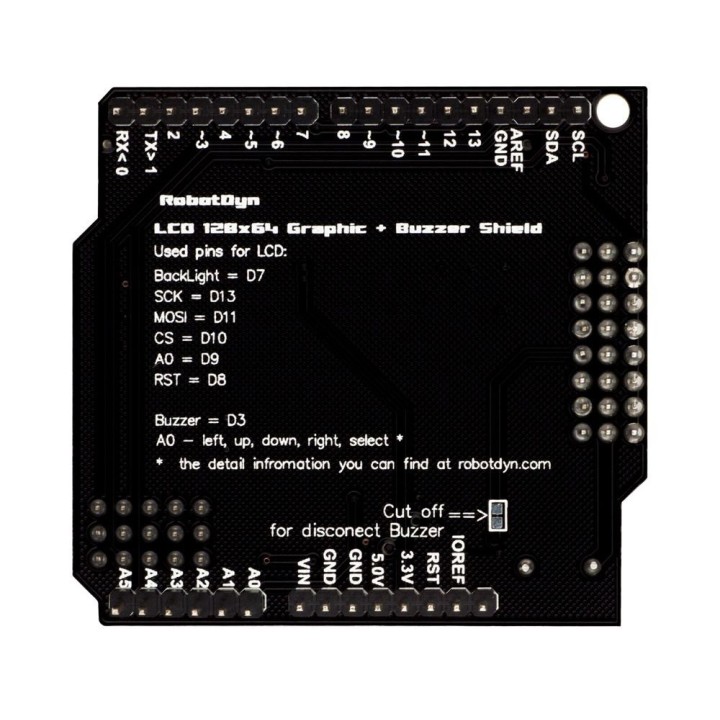 Graphic LCD 128x64 + Buzzer RobotDyn