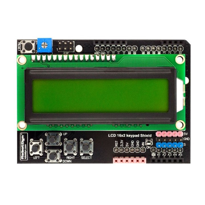 Плата расширения LCD 1602 + keypad RobotDyn (кириллица)
