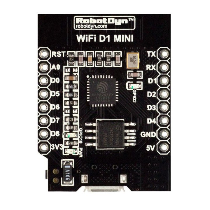 WIFI D1 MINI ESP8266 CH340G, 32Mb RobotDyn