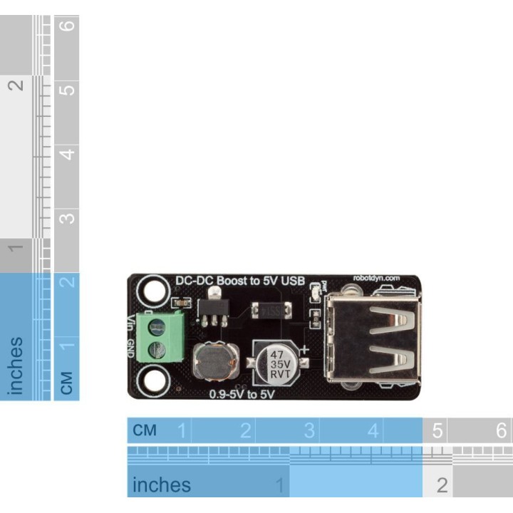 Повышающий преобразователь DC-DC 0.9-5V to 5V USB