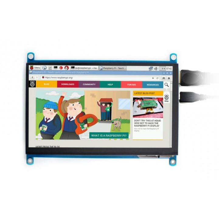 7" HDMI дисплей сенсорный Waveshare (H)