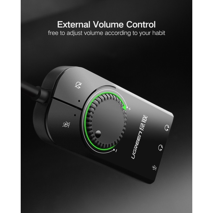 Внешняя звуковая карта USB Ugreen