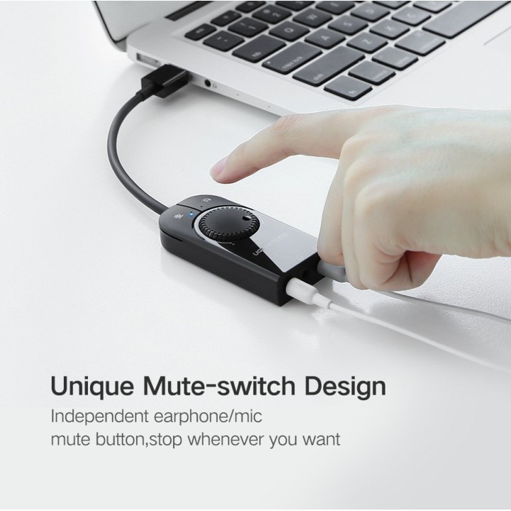 Внешняя звуковая карта USB Ugreen