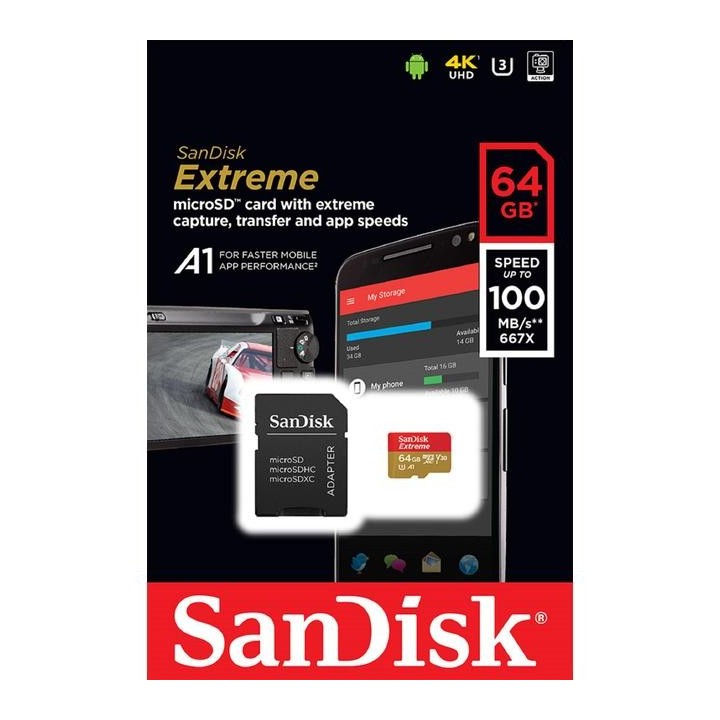 Карта памяти SanDisk Extreme Class10 UHS-I