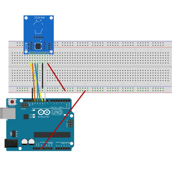 RFID модуль бесконтактной идентификации RC522