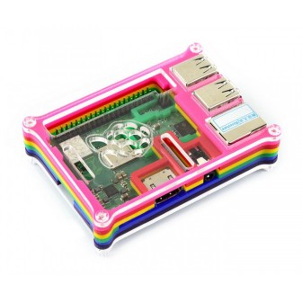 Корпус радужный RPi 3B+/3B/3B/B+