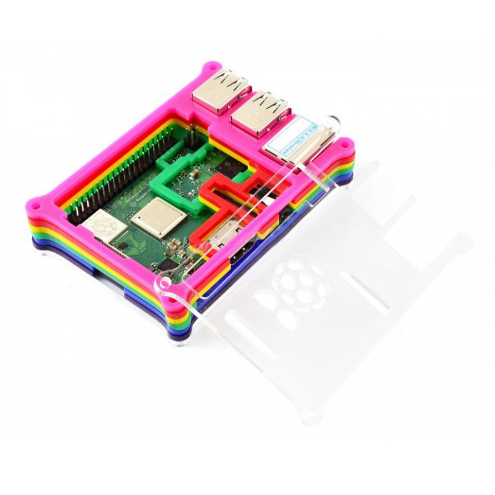 Корпус радужный RPi 3B+/3B/3B/B+