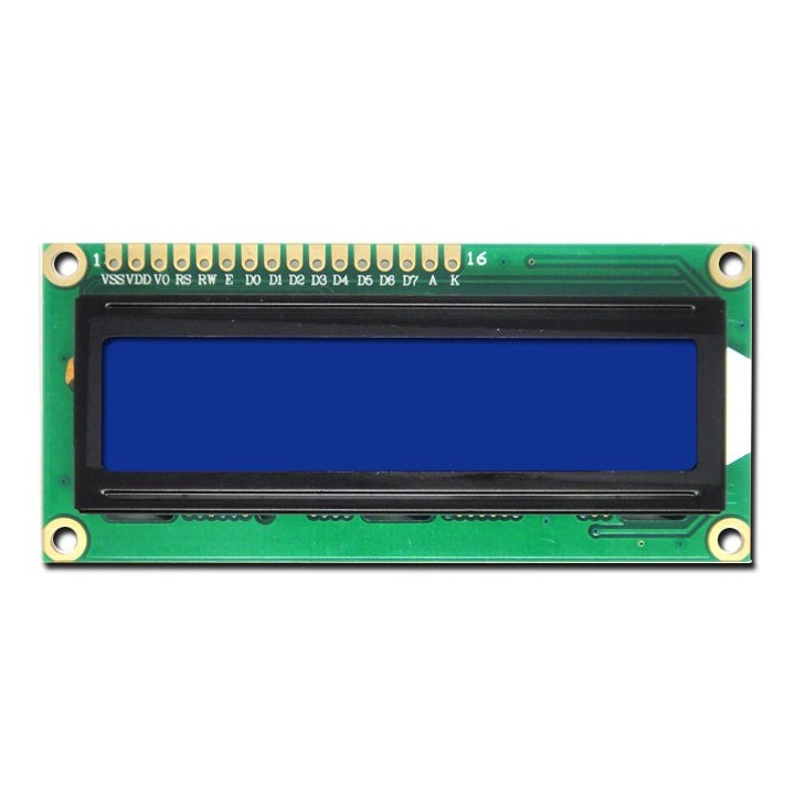 Дисплей LCD1602 3.3V (Blue / Yellow Backlight)