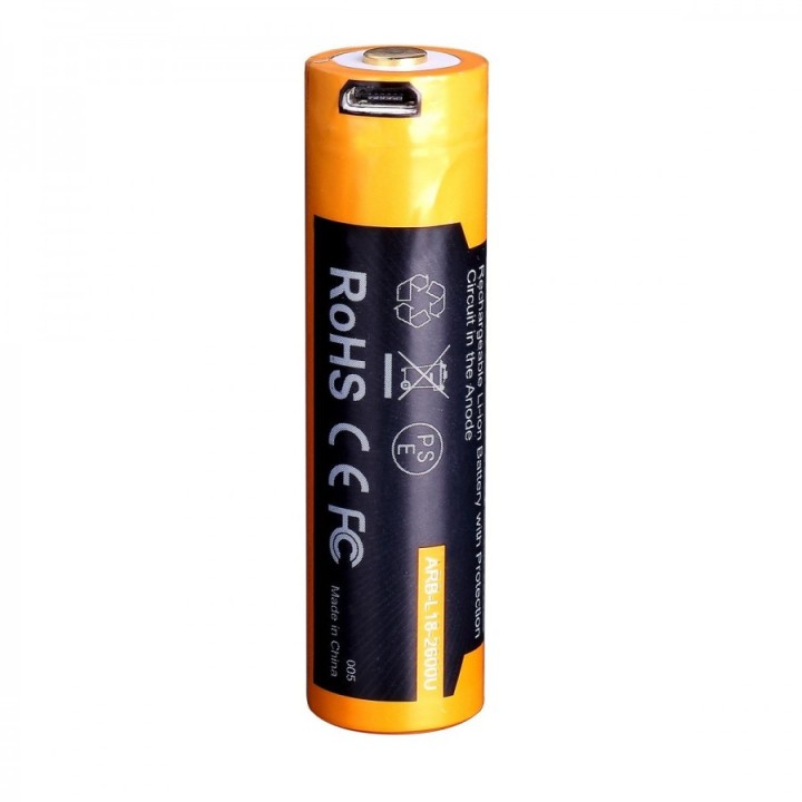Аккумулятор 18650 Fenix 2600mAh с USB
