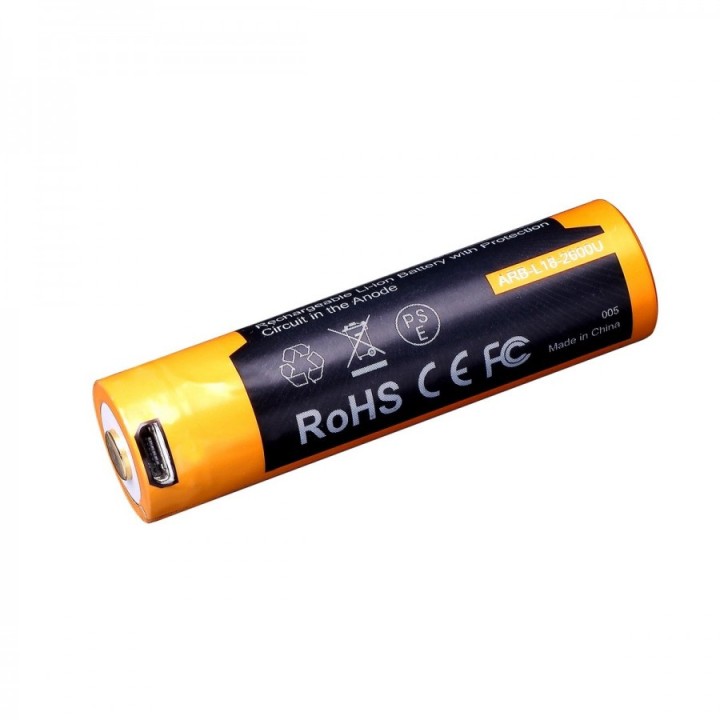 Аккумулятор 18650 Fenix 2600mAh с USB