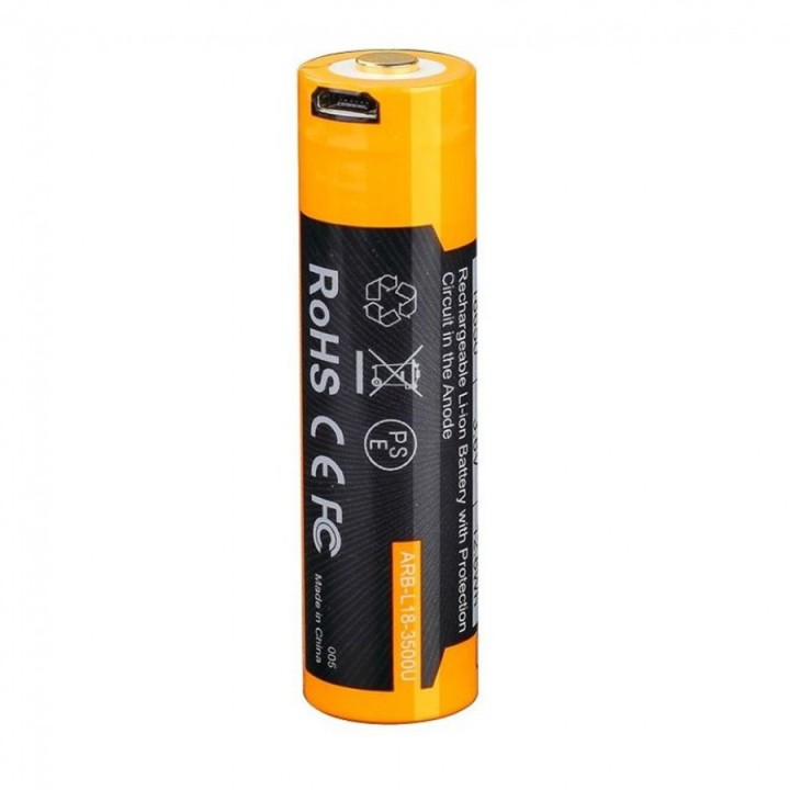 Аккумулятор 18650 Fenix 3500mAh с USB