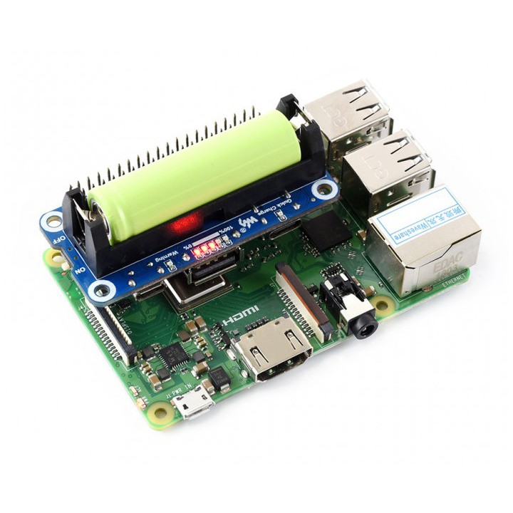 Li-ion Battery HAT для Raspberry Pi