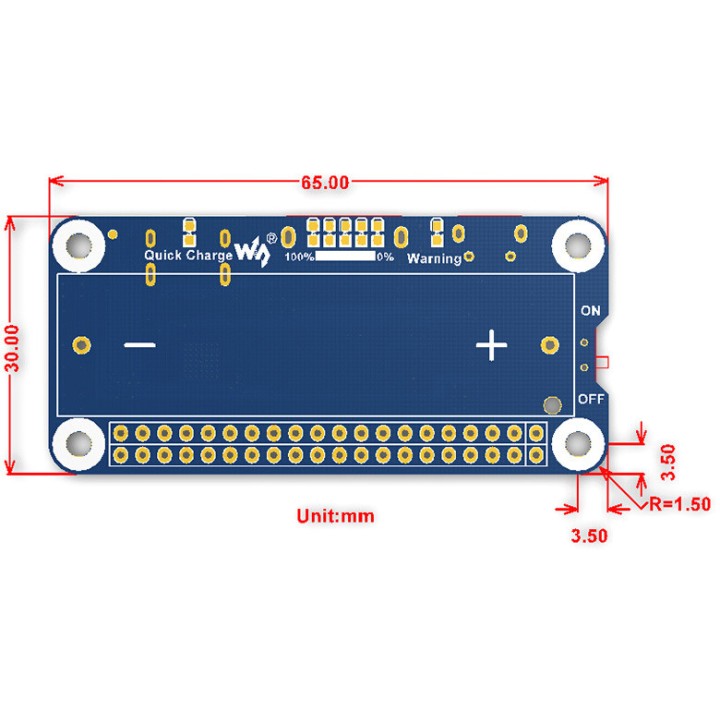 Li-ion Battery HAT для Raspberry Pi