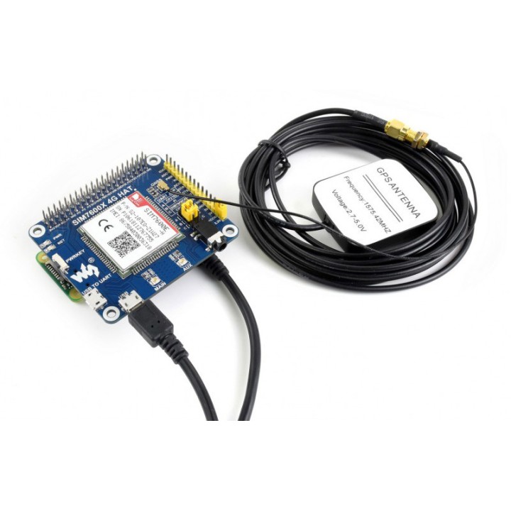 4G/3G/2G/GSM/GPRS/GNSS HAT для Raspberry Pi