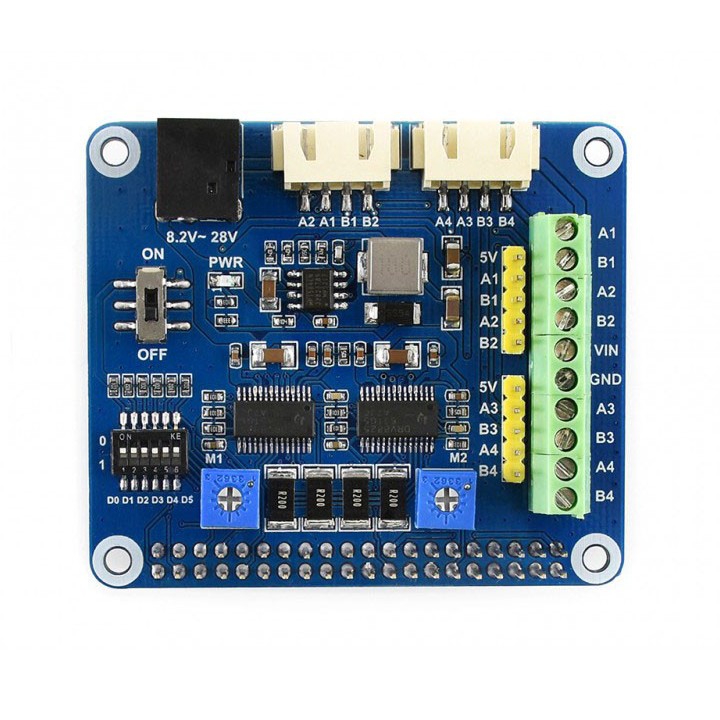 Stepper Motor HAT для Raspberry Pi
