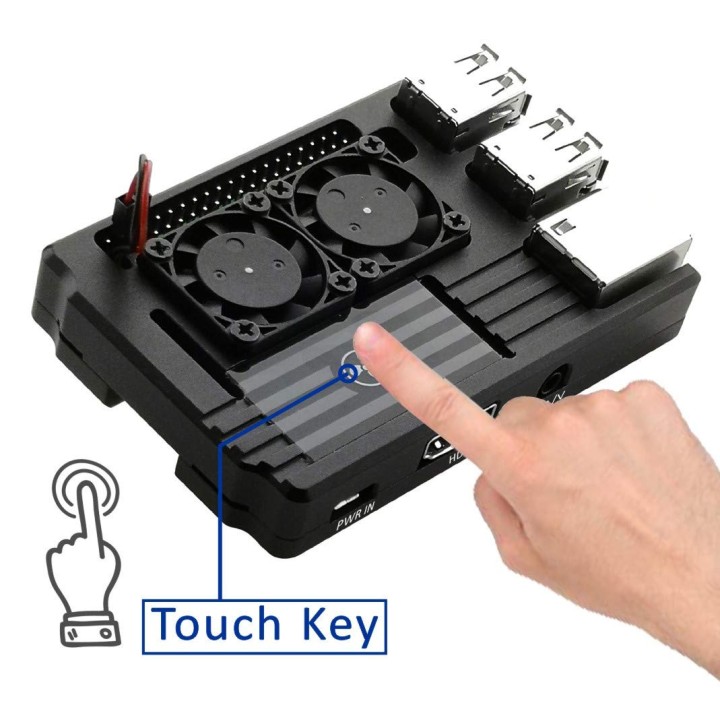 Металлический корпус для Raspberry Pi с охлаждением eleduino